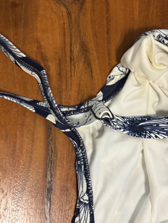 Coco Reef Women's Navy Floral Swimsuit Top, 38D, New - Picture 9 of 9